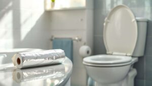 El truco del papel de aluminio que mantiene tu váter reluciente todos los días sin esfuerzo