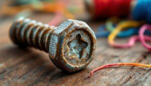 Si un tornillo está pasado de rosca, existe una solución fácil del costurero de la abuela que funciona