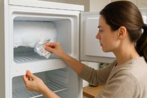 Congelador con hielo: el truco simple con papel de aluminio para quitarlo en minutos
