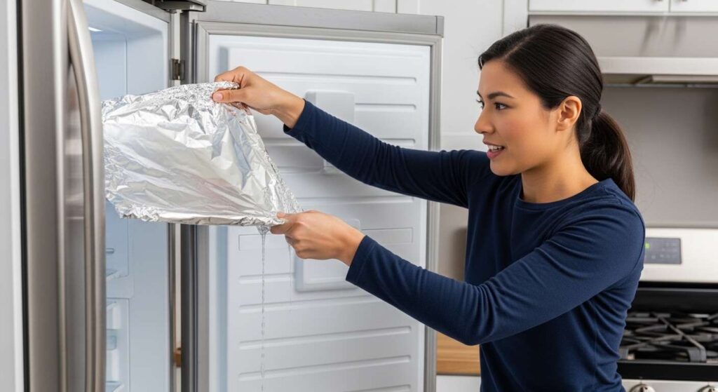Basta una hoja de aluminio para descongelar el congelador en segundos: el truco que ahorra energía