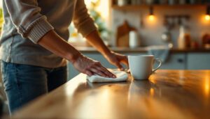 Por qué frotar muebles apagados con esta bebida del desayuno lo cambia todo en casa