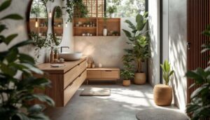 Ambiente natural en el baño: cómo integrar madera sin equivocarse