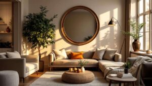 ¿Dónde colocar un espejo en el salón? Las 7 mejores ideas de los decoradores