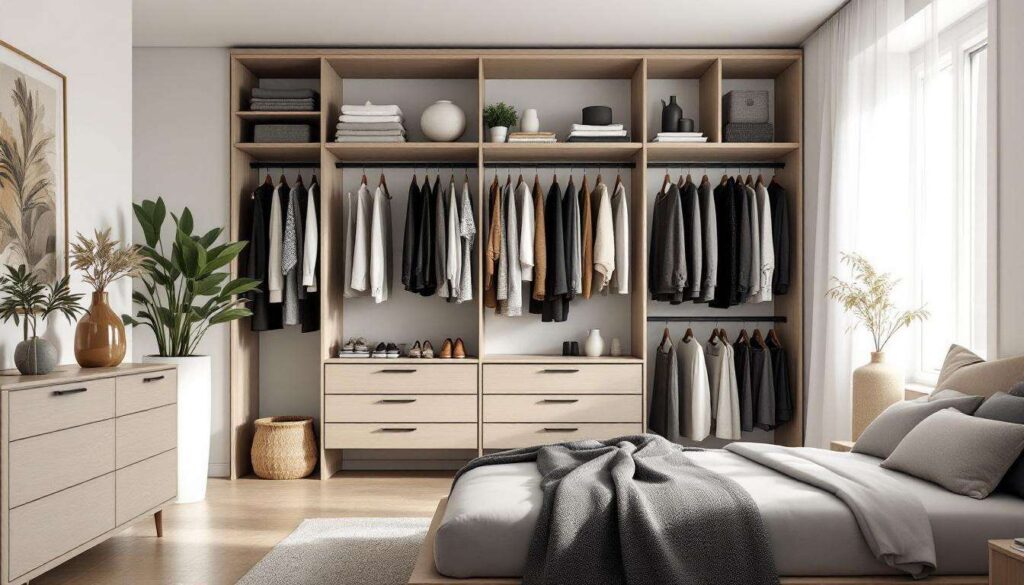 No imaginaba ganar tanto espacio: este sistema minimalista sustituye al vestidor